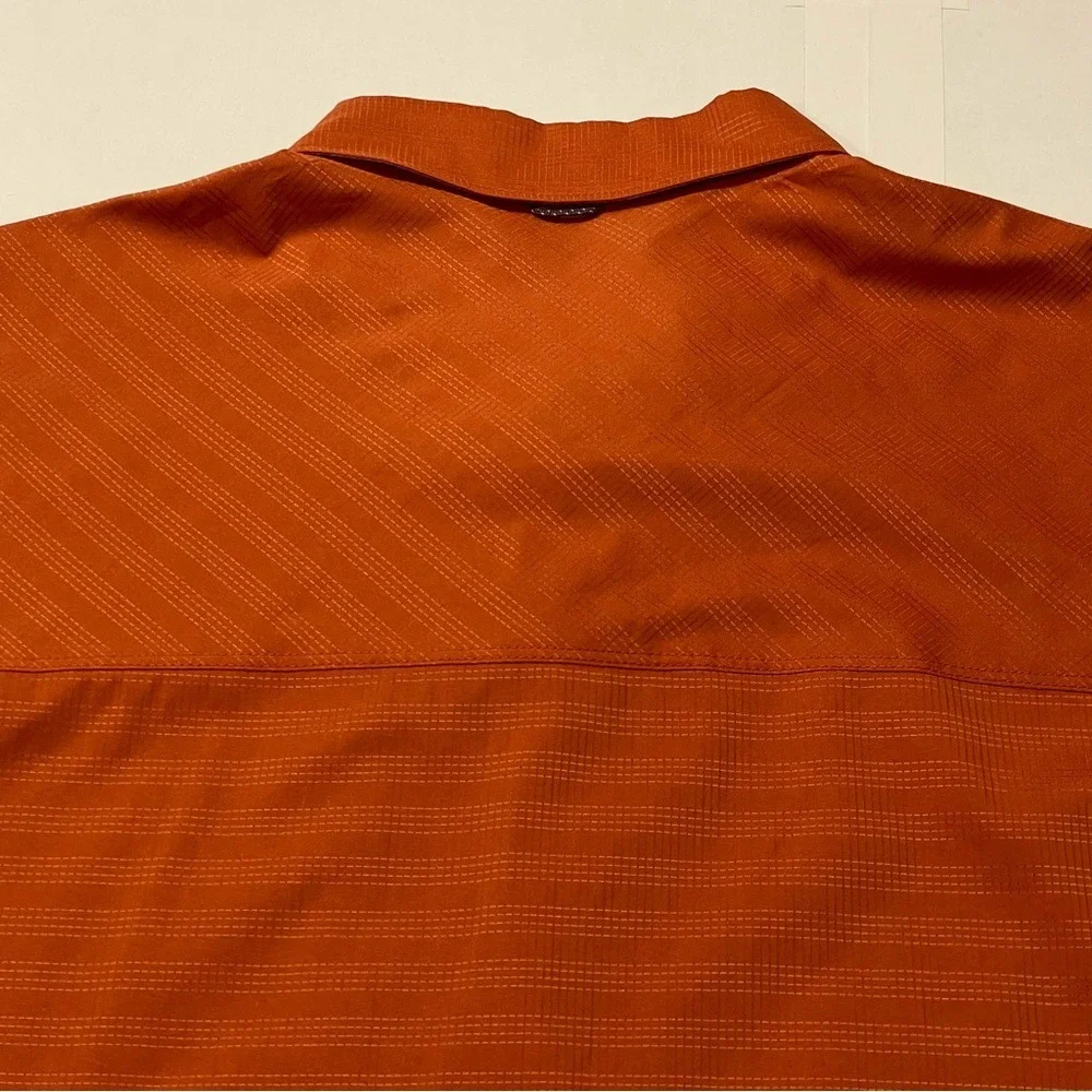 World Wide Sportsman 3D Cool Fishing Shirt‎ Mens XL Burnt Orange Long Sleeve